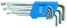 Sada klíčů 9-ti dílná imbusová, s kuličkou, palcová 1/16"-3/8" 