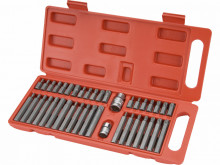 Hroty IMBUS-TORX-XZN, sada PROFI 40ks, pro ráčny 3/8", 1/2", CrV 